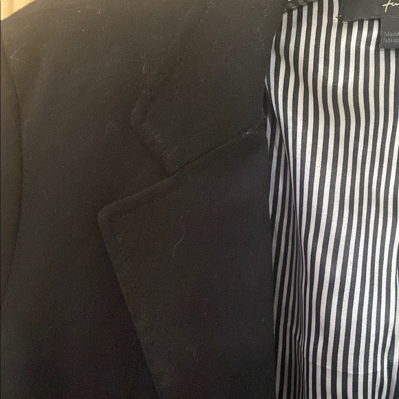 Black Blazer with Striped Lining - Picture 5 of 5